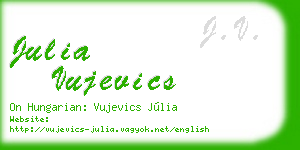 julia vujevics business card